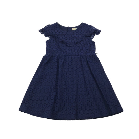 Yumi Girl Navy Blue Lace Dress Age 7
