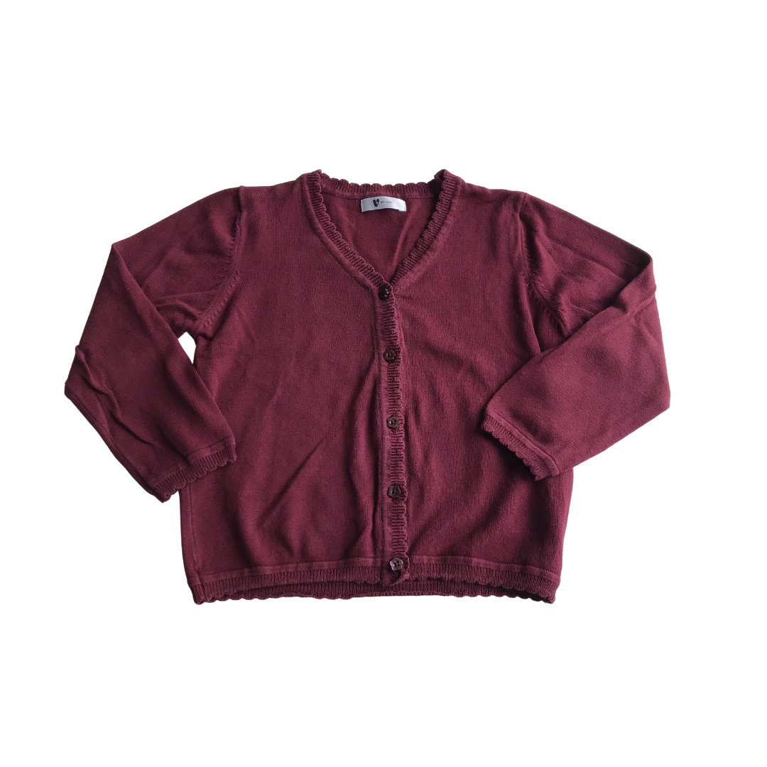 Burgundy school cardigan sainsburys best sale