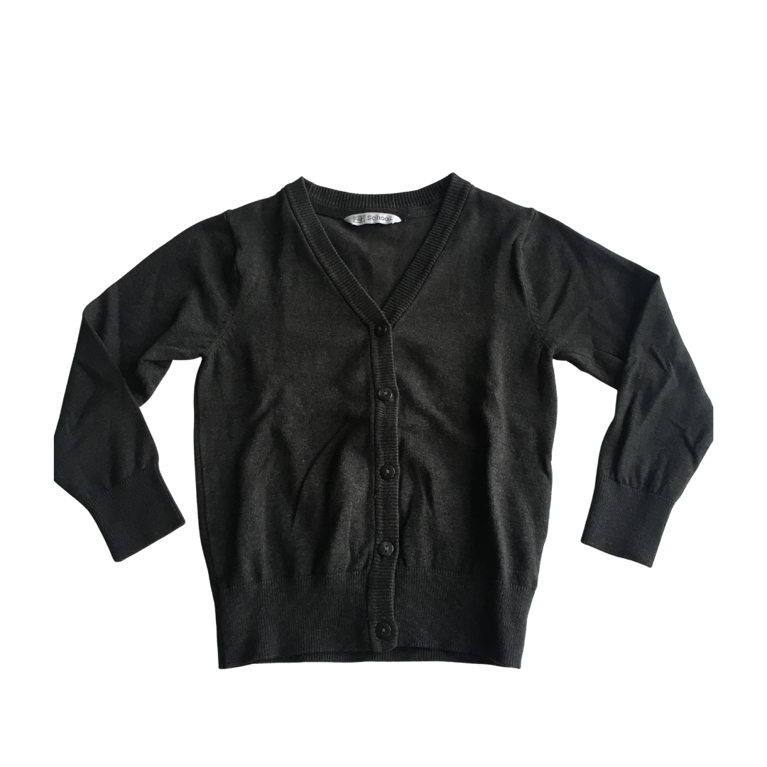 Dark grey school cardigan