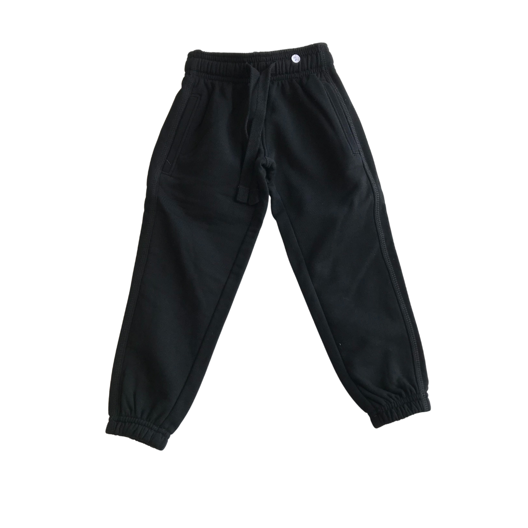 Black Plain Joggers with Cuffed Legs ApparelXchange CIC