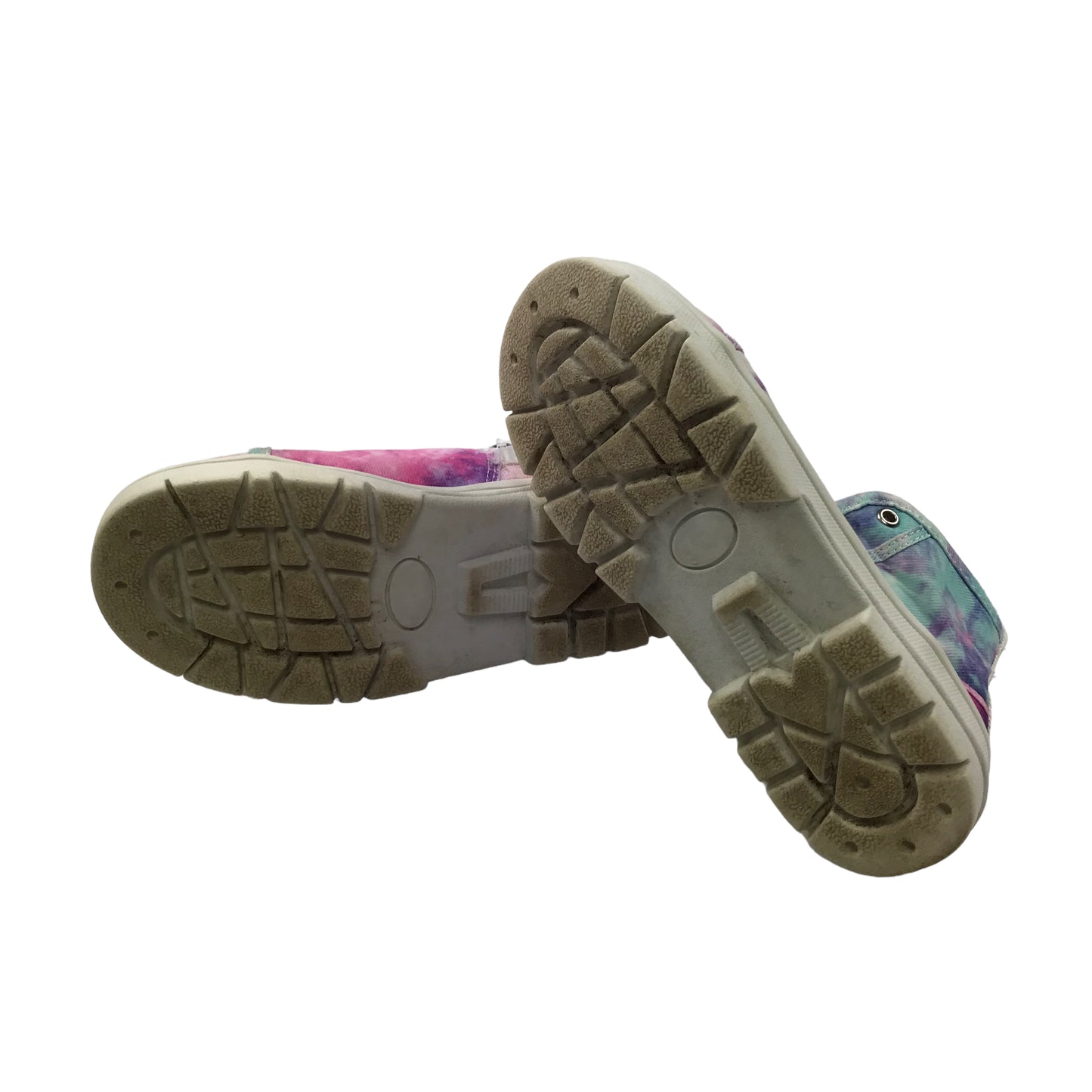 Tu Pink and Blue Tie Dye High Tops Trainers Shoe Size 10 junior