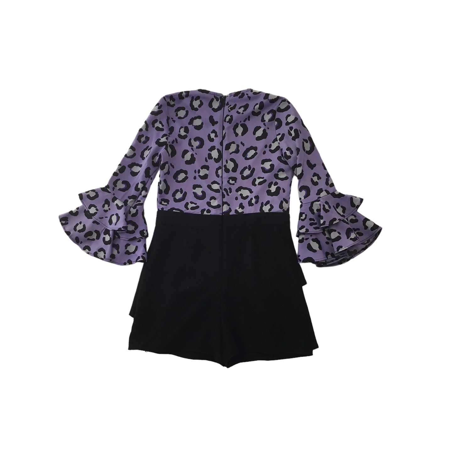 River Island Purple Animal Print Playsuit Age 6