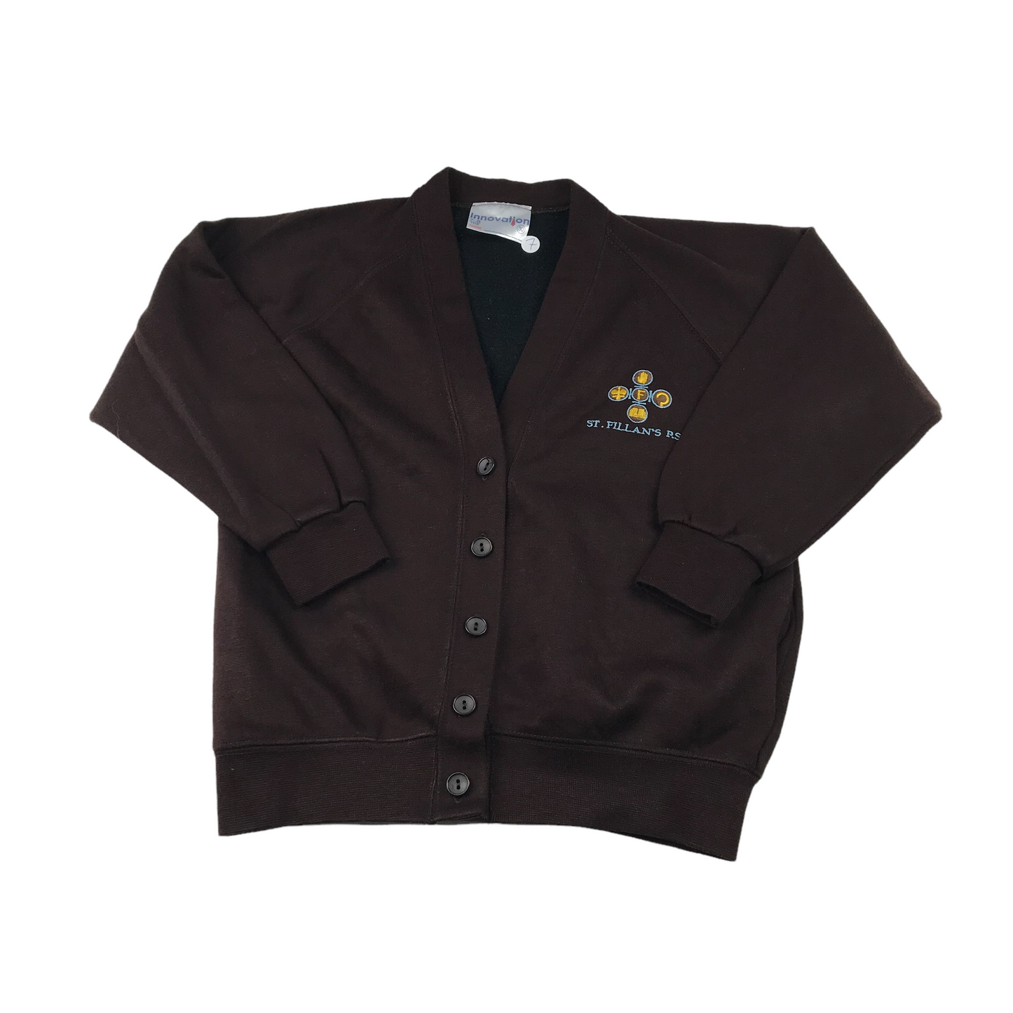 St. Fillan's Primary Brown Jersey Cardigan