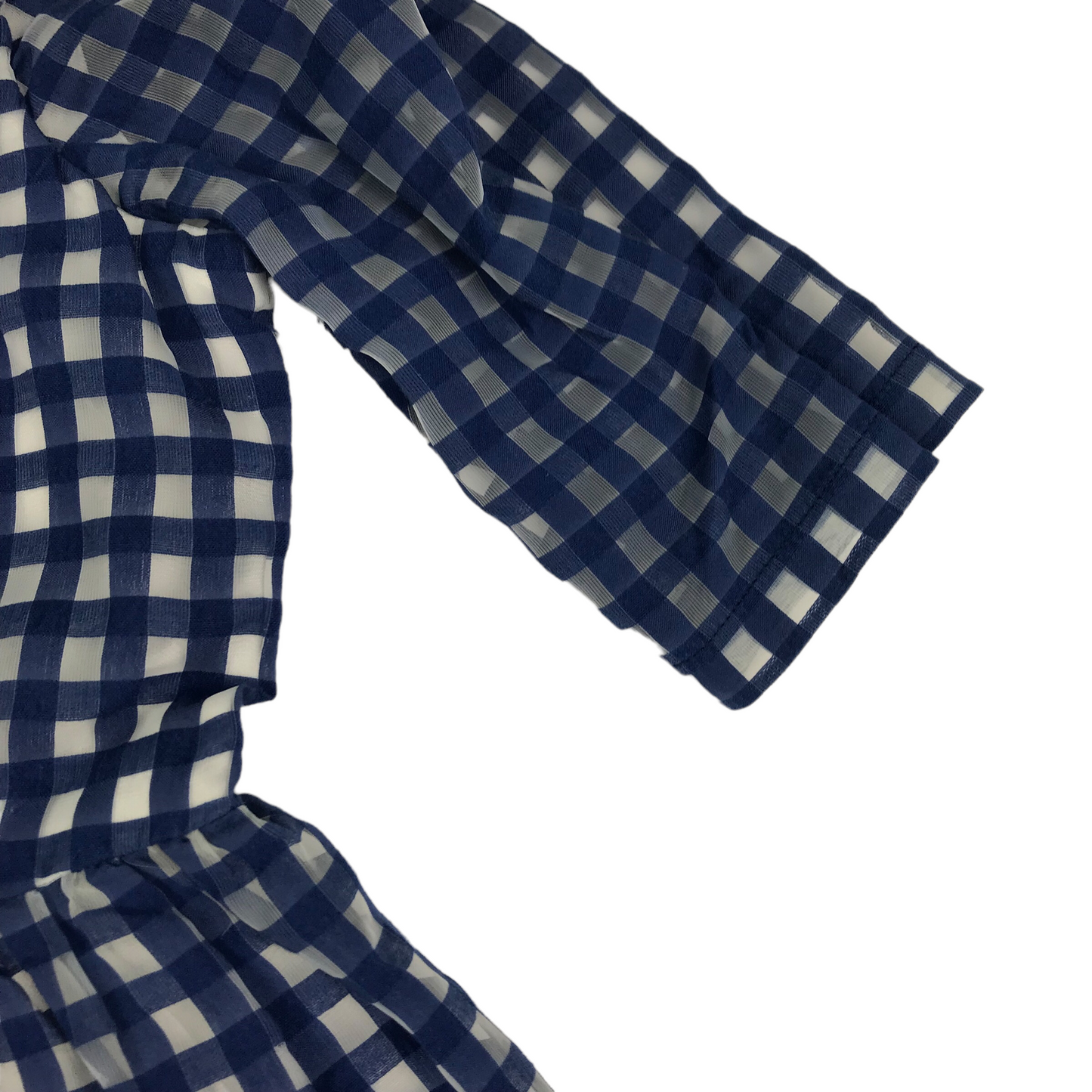Hucklebones London Navy Checked Shirt Dress Age 4