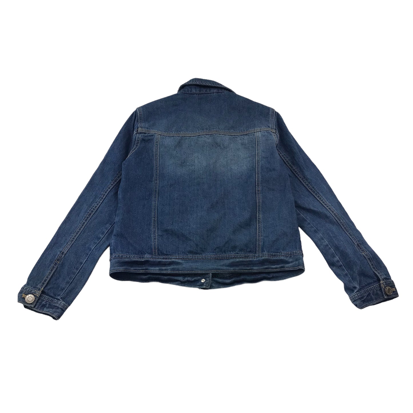 Next Navy Worn Effect Denim Jacket Age 13