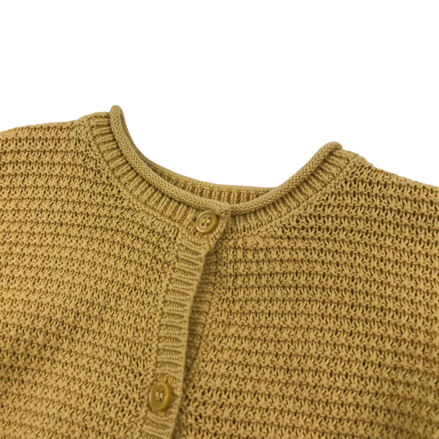 Mini Club Yellow Knitted Frill Detail Cardigan Age 5