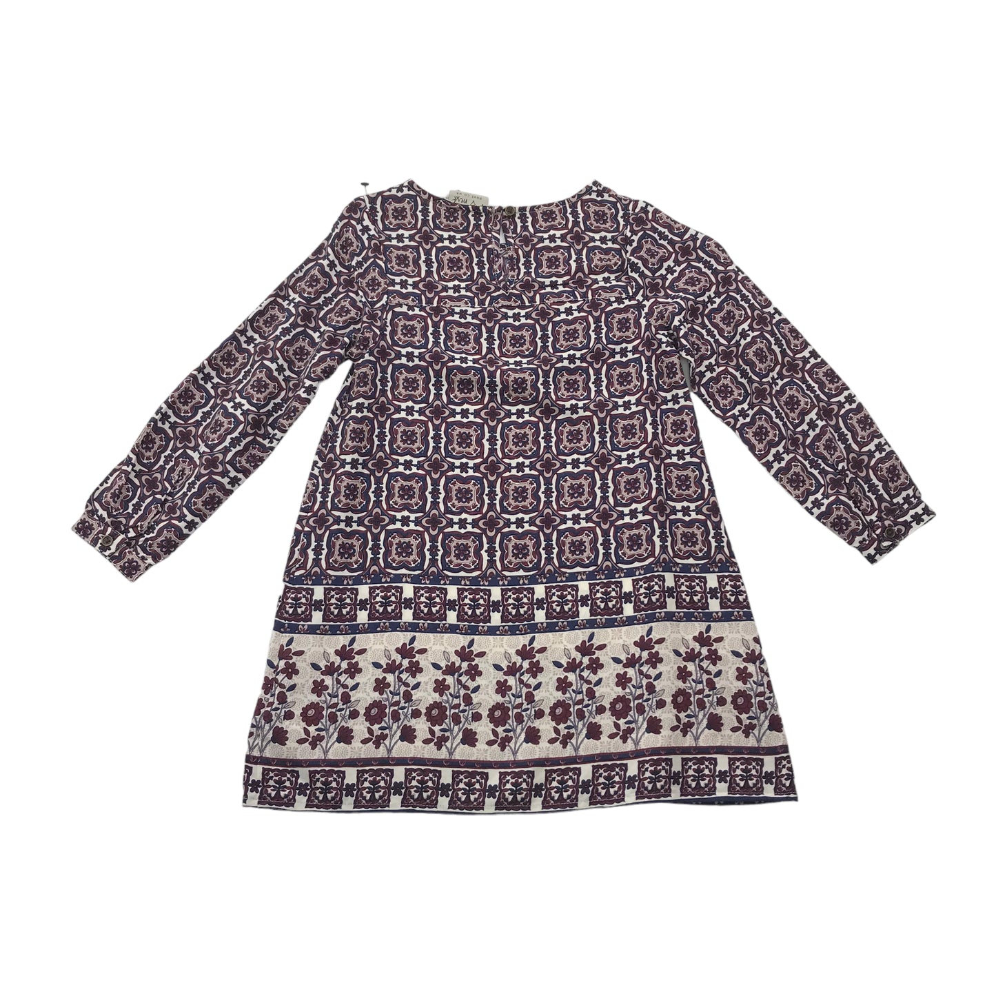 Next Burgundy Pattern Tunic Dress Age 6