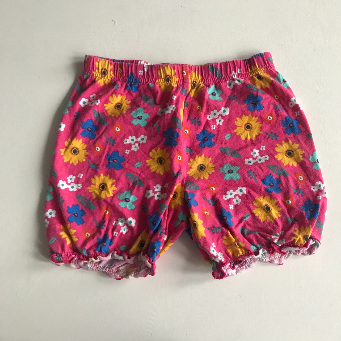 Shorts - Pink Floral - Age 7