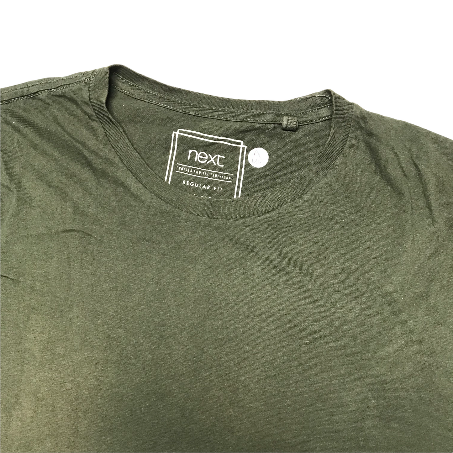 Next Khaki Green Plain T-shirt Men's Size M