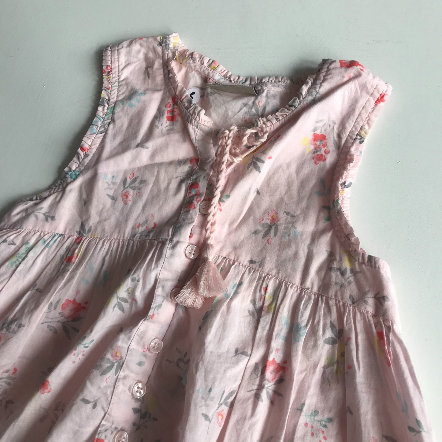 NEXT Light Pink Floral Long Top Age 6