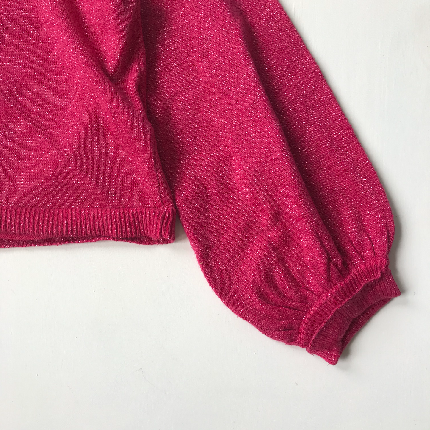 Jumper - Pink Puffy Arms - Age 5