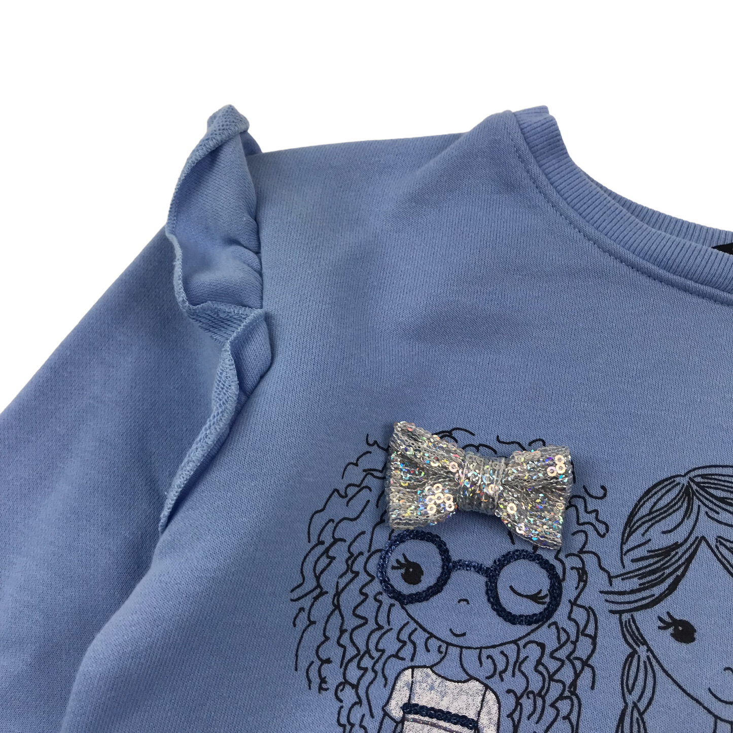 George Blue Character Print Sweater Jumper Age 5