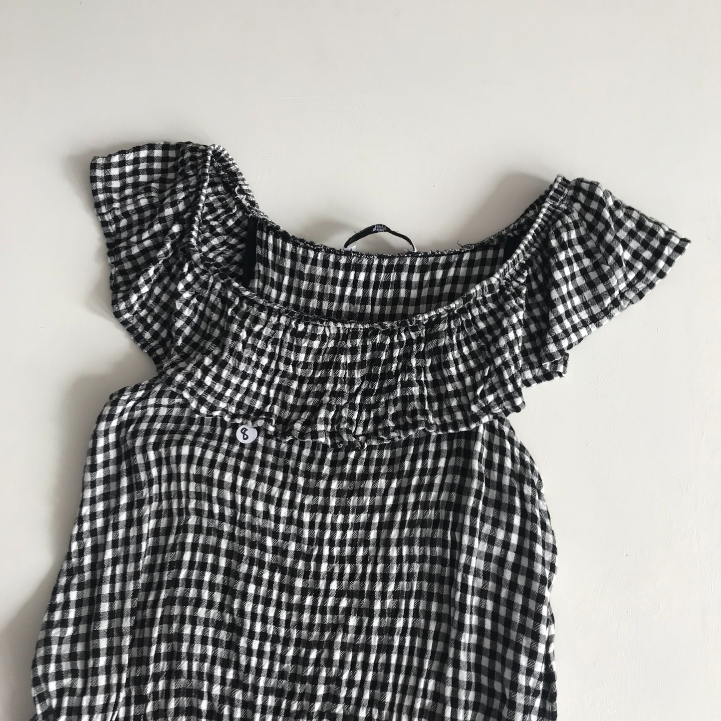 Playsuit - Black & White Pattern - Age 8