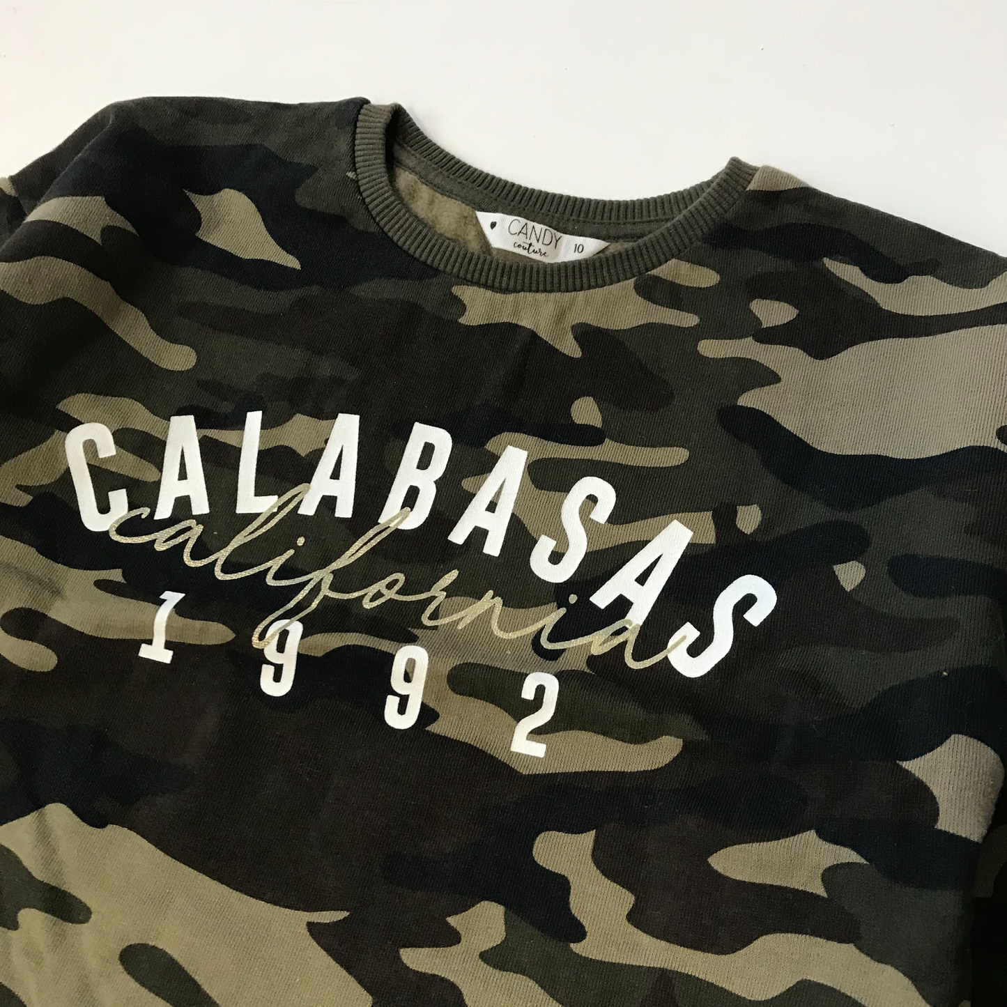 Sweatshirt - Cropped Camo - Age 10