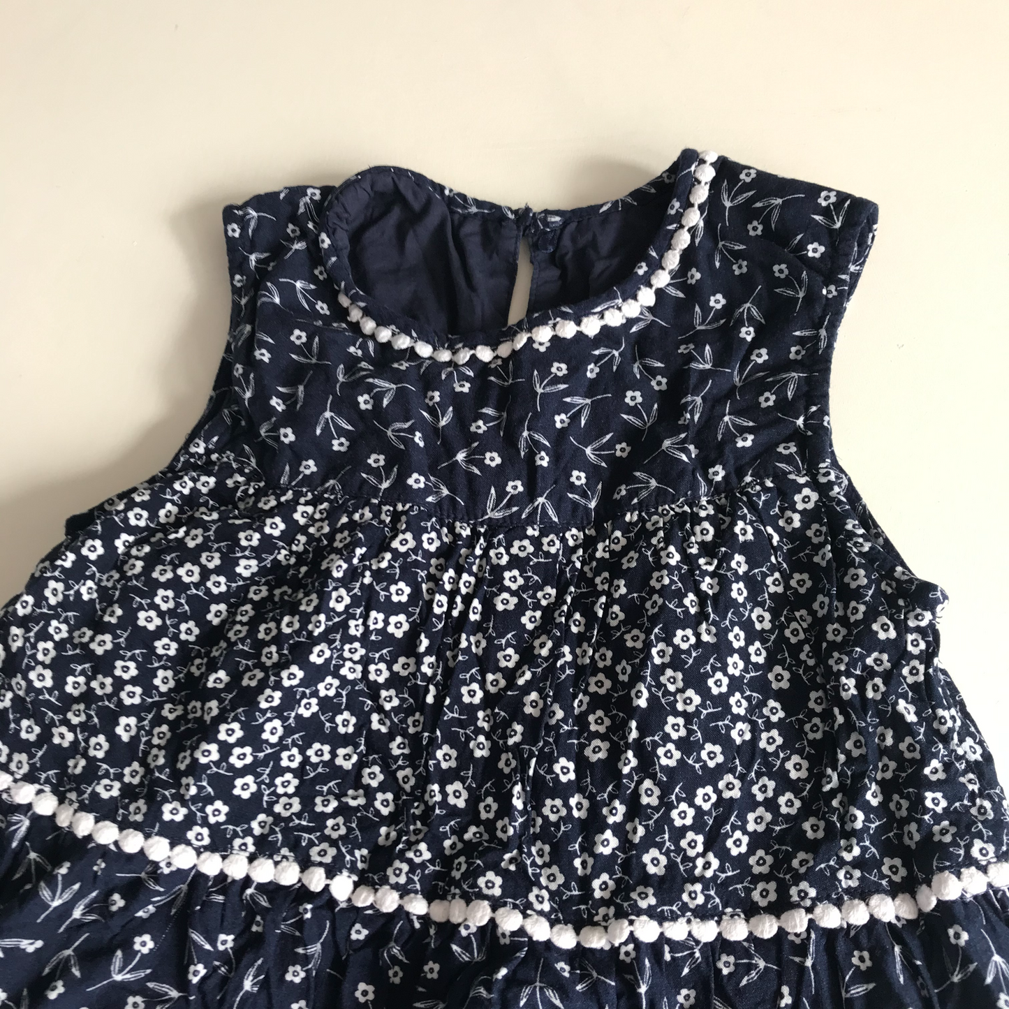 George Blue Floral Long top Age 7