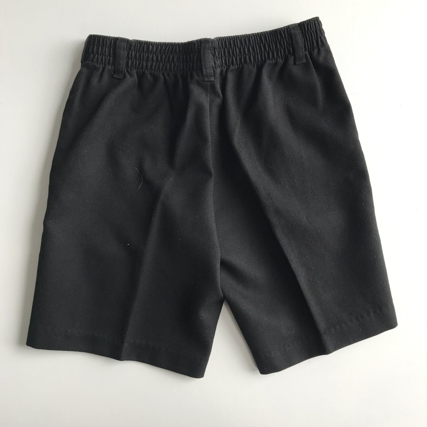 Black School Shorts with Elasticated Waist