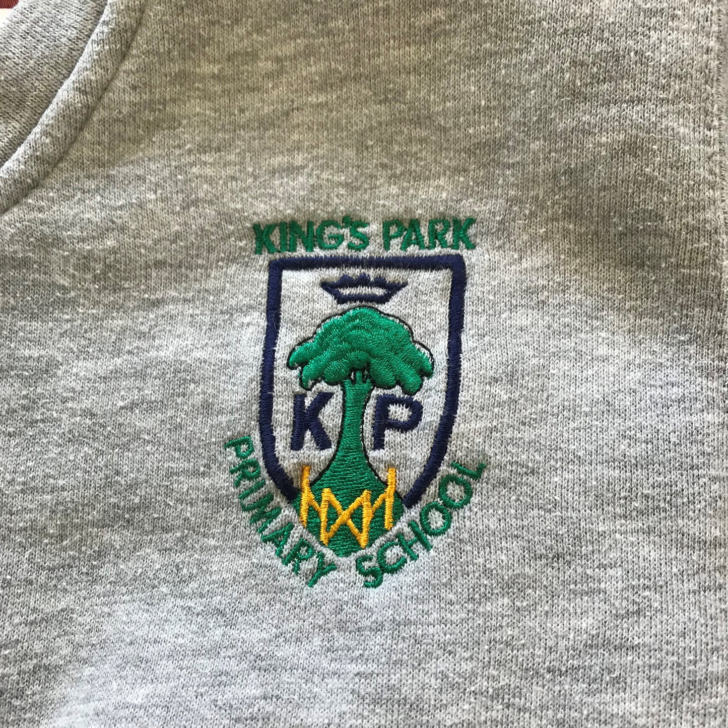 *Kings Park Primary Light Grey V-neck Jersey