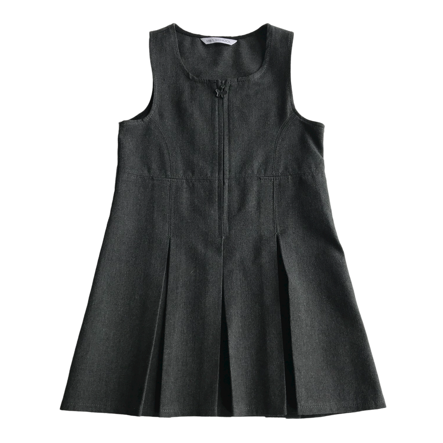 Grey A-line School Pinafore