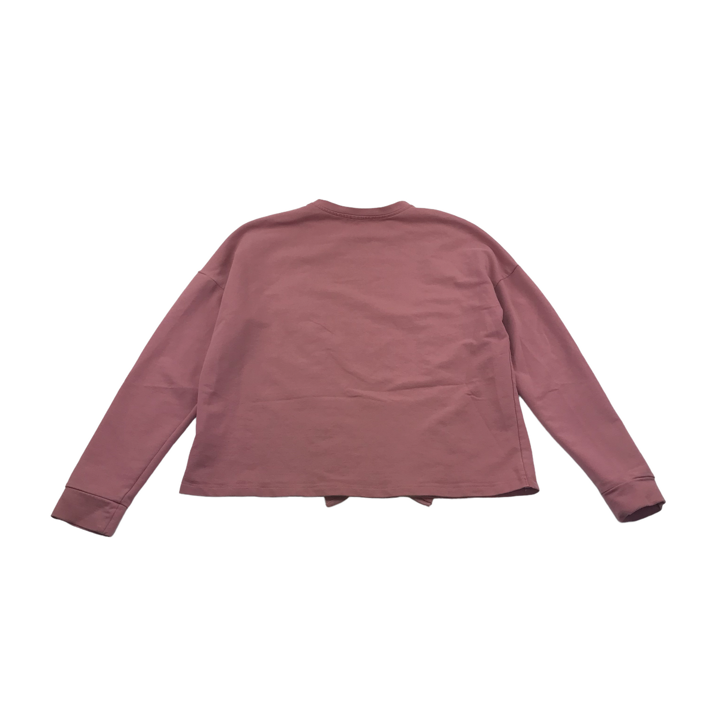 Boohoo Vintage Pink Sweater Jumper with Frills Women's Size 6
