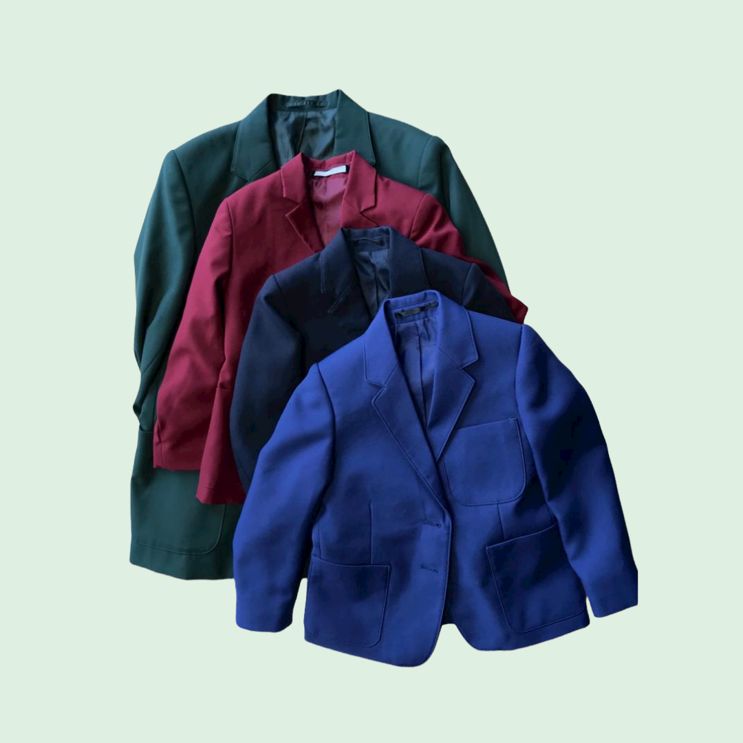 Different colour school blazers