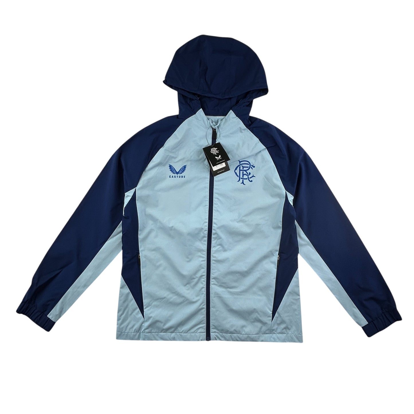 Castore Rangers FC Pro Players Training Rain Jacket - Light Blue