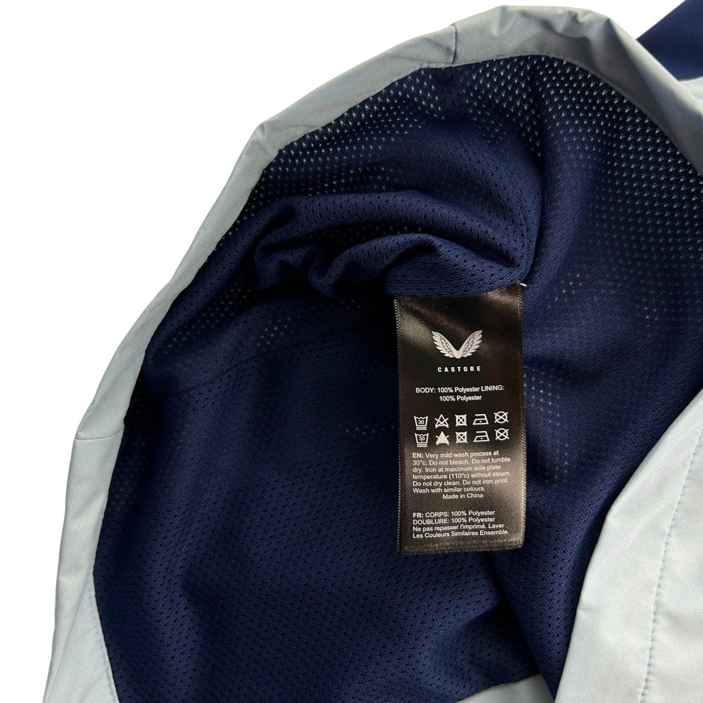 Castore Rangers FC Pro Players Training Rain Jacket - Light Blue