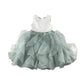 Monsoon dress 5-6 years white lace layered and sage green frilled party outfit