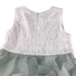Monsoon dress 5-6 years white lace layered and sage green frilled party outfit