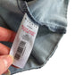 Nutmeg dress 8-9 years blue denim pinafore style with rainbow pocket