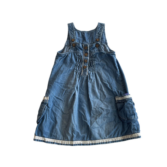 Next dress 4-5 years blue denim A-line dress cotton