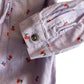 H&M dress 9-10 years lilac floral shirt dress with canvas belt cotton