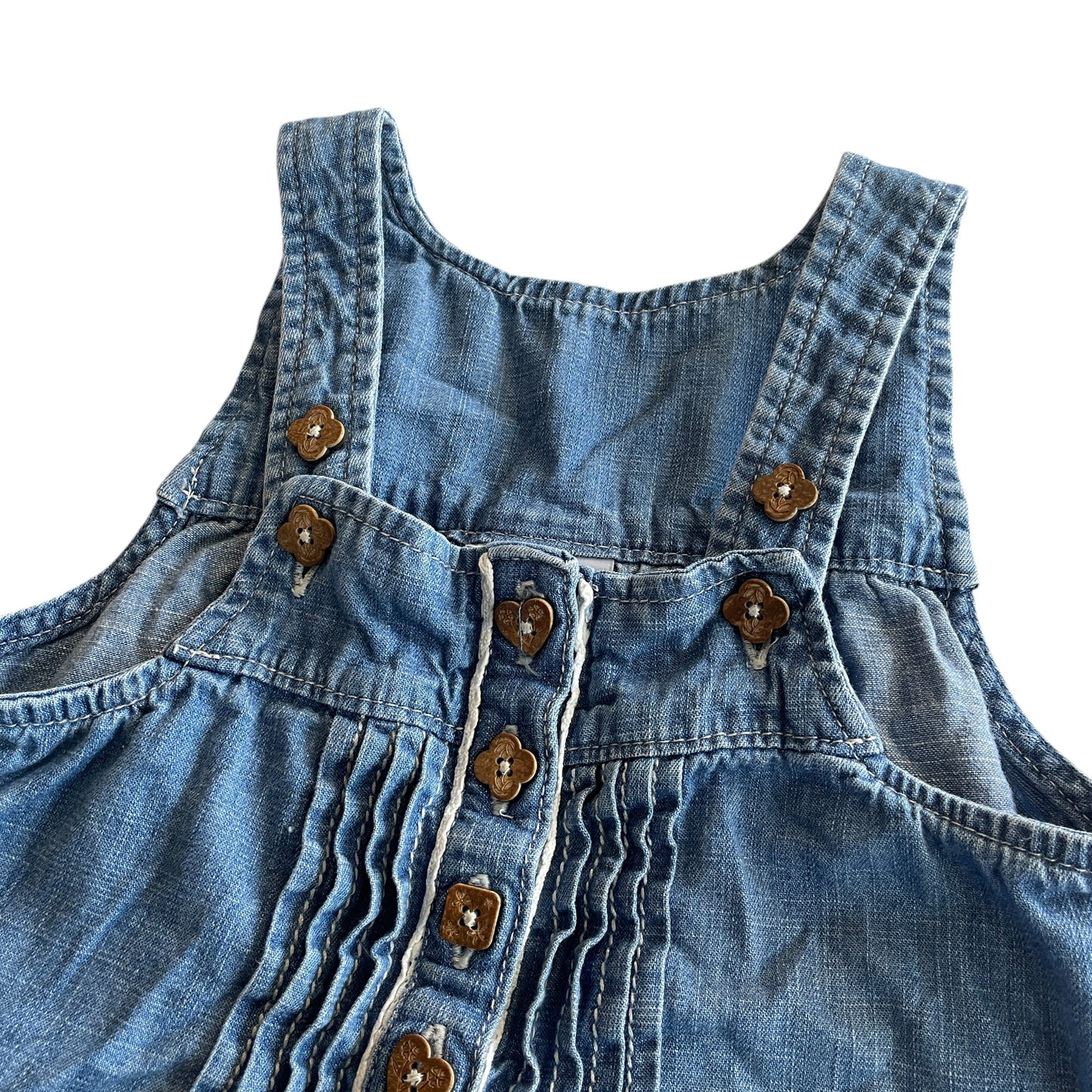 Next dress 4-5 years blue denim A-line dress cotton