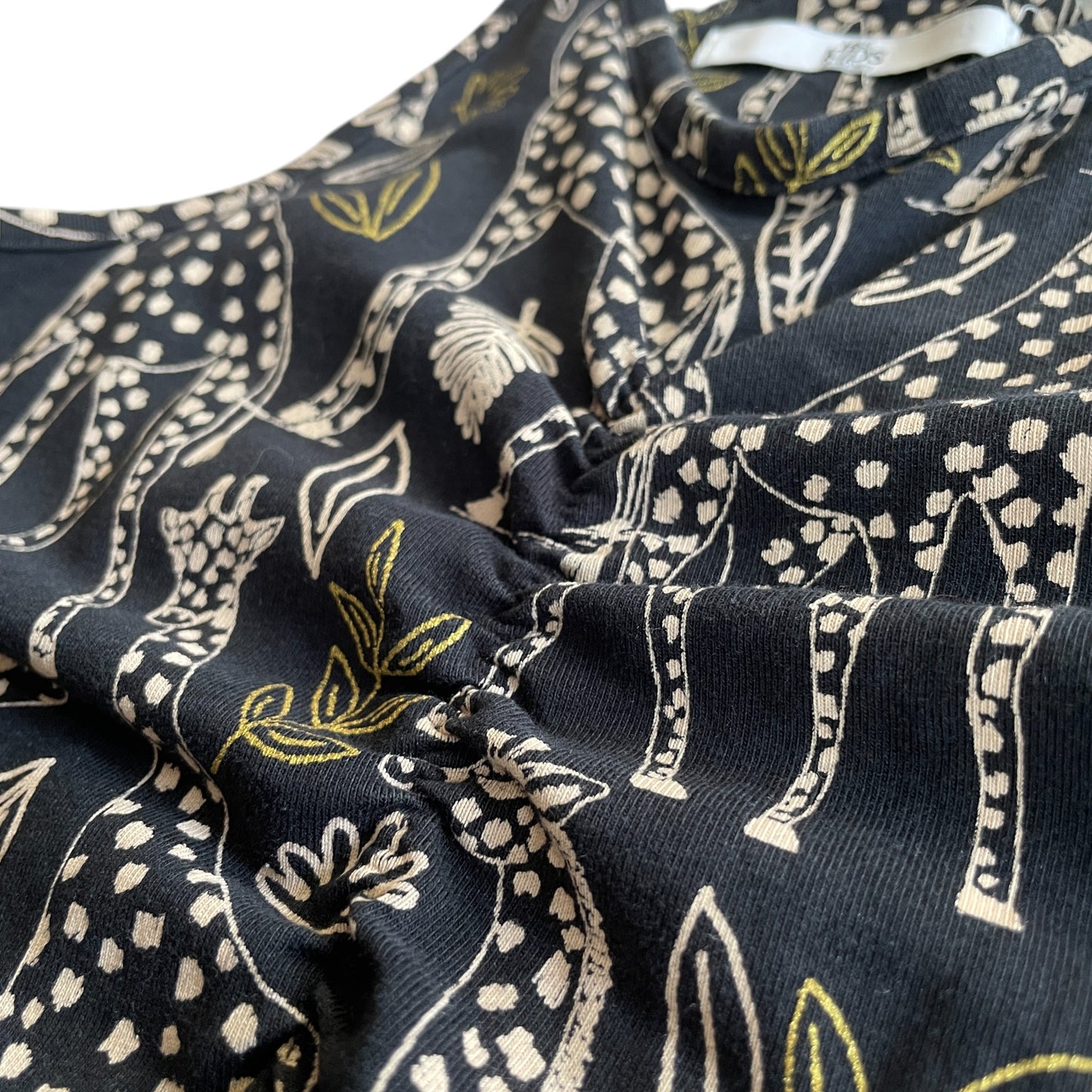 M&S dress 9-10 years black giraffe print sleeveless