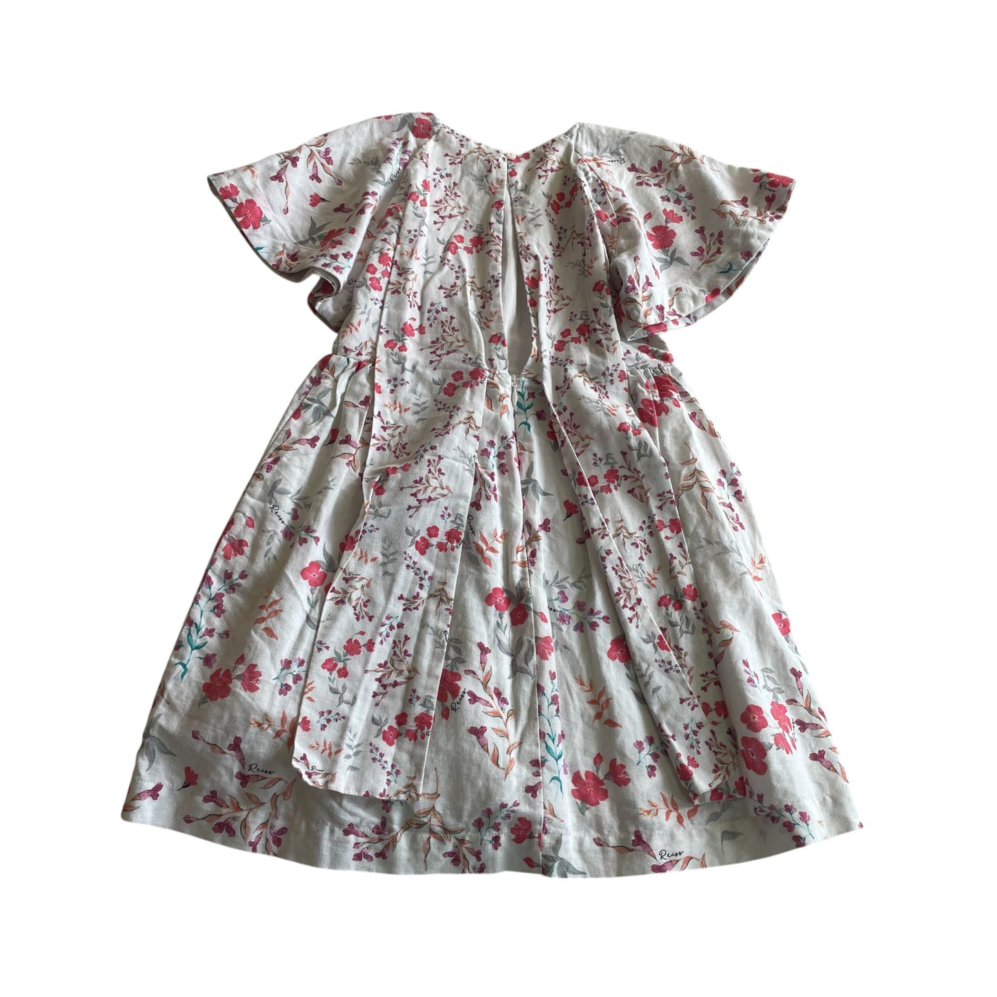 Reiss dress 5-6 years white floral linen cotton blend