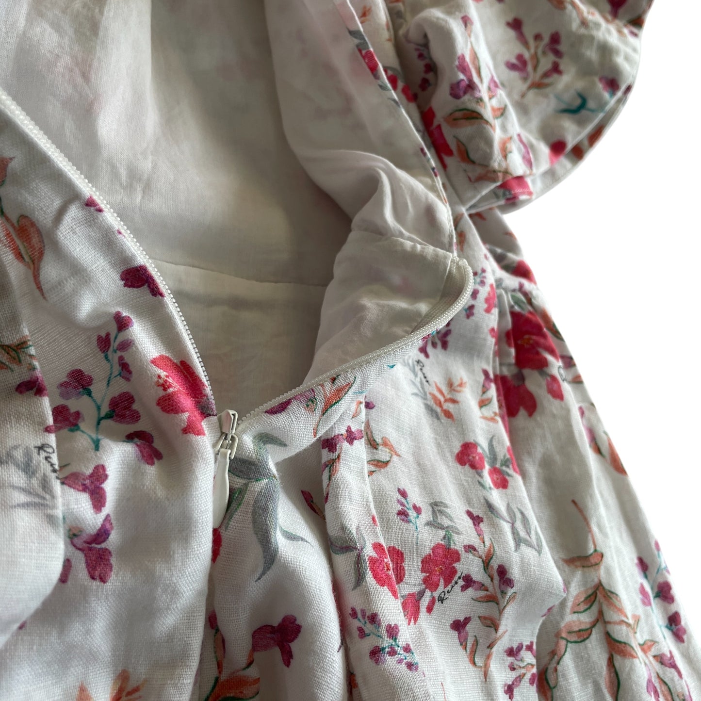 Reiss dress 5-6 years white floral linen cotton blend