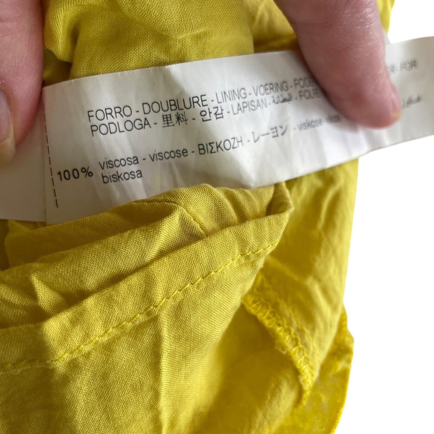 Zara dress 7-8 years yellow summery V-neck