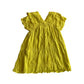 Zara dress 7-8 years yellow summery V-neck