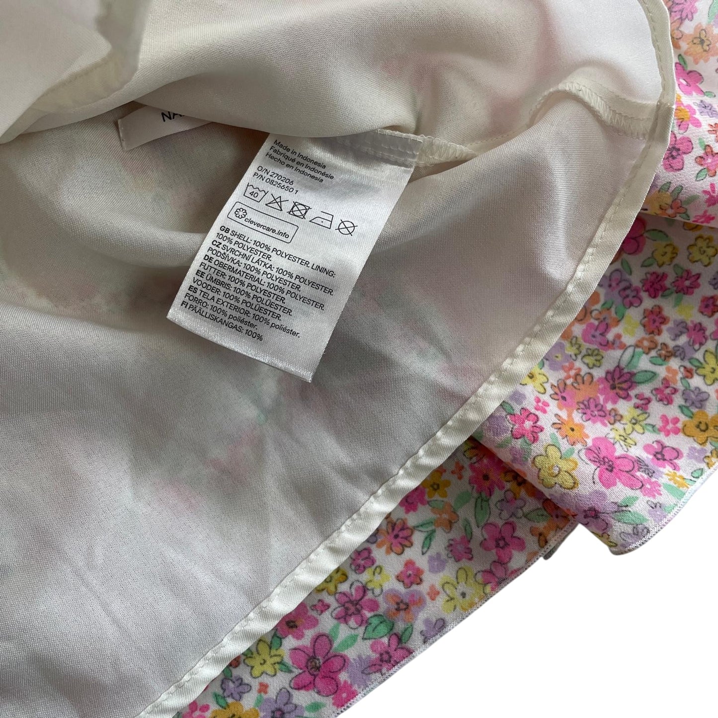 H&M dress 8-9 years pink floral sleeveless layered