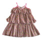 H&M dress 8-9 years pink floral sleeveless layered