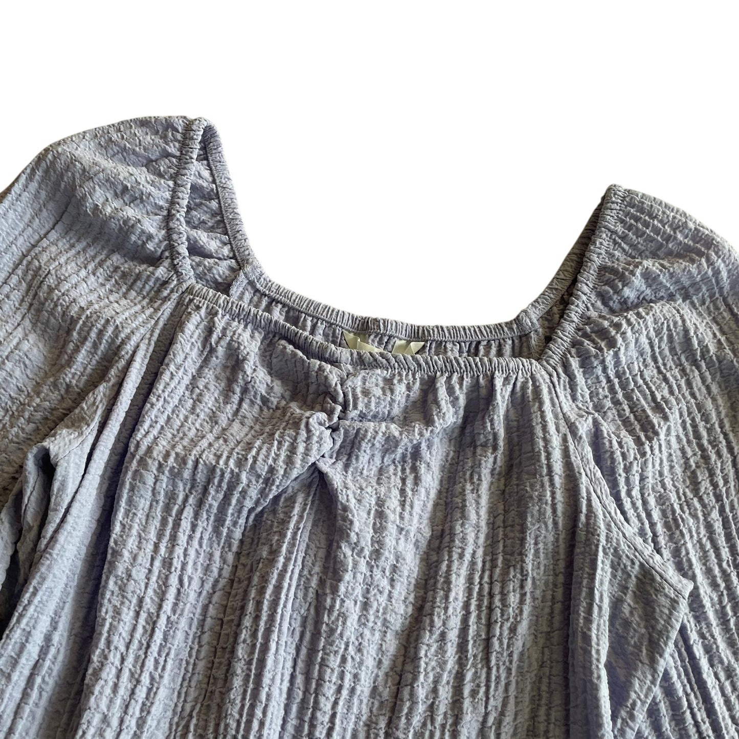 H&M dress 13-14 years lavender blue long sleeve with square neckline