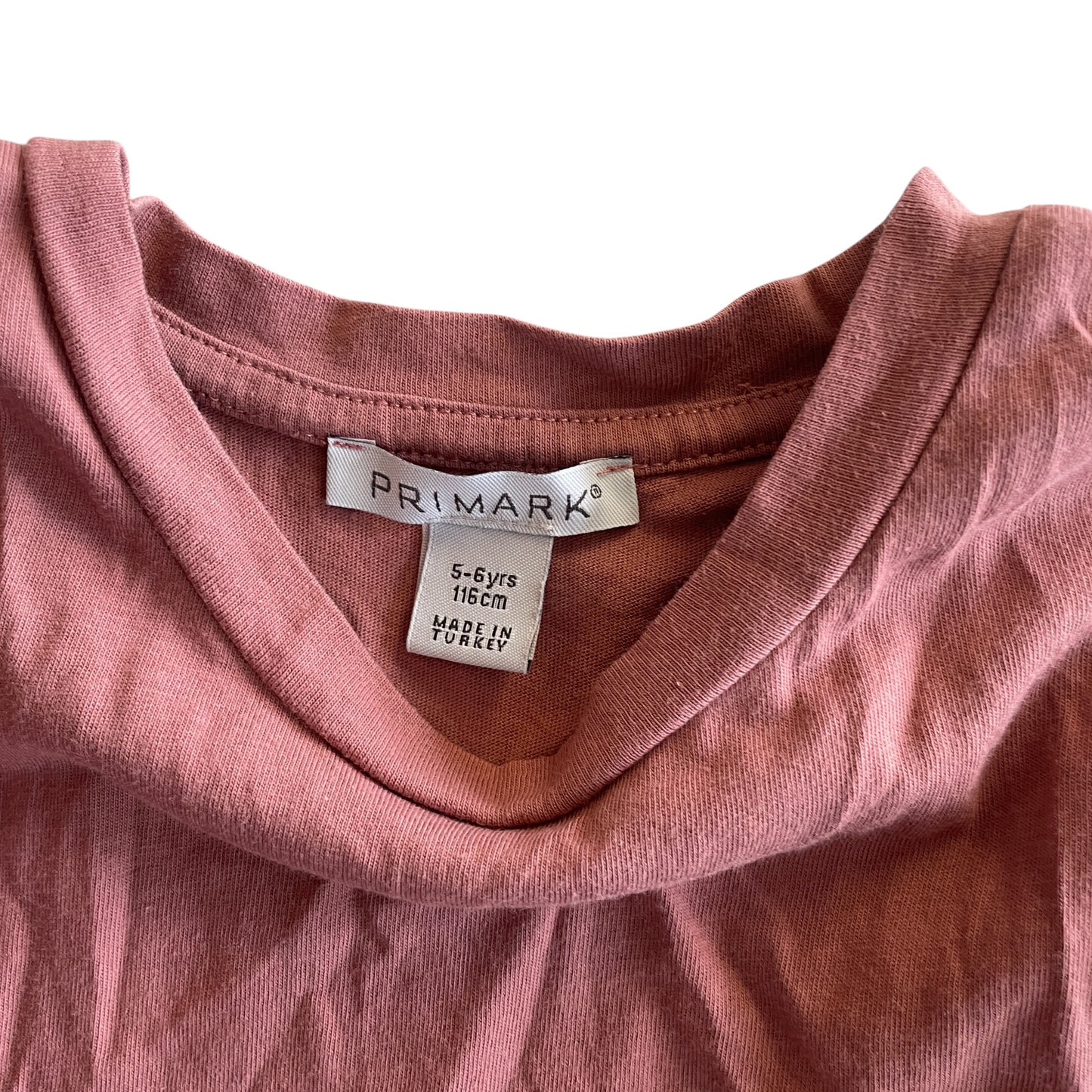 Primark dress 5-6 years vintage pink short sleeve t-shirt cotton