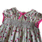 Boden dress 6-7 years light blue and pink strawberries and daisies cotton