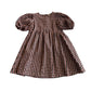 Next dress 6-7 years orange and black check pattern