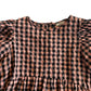 Next dress 6-7 years orange and black check pattern