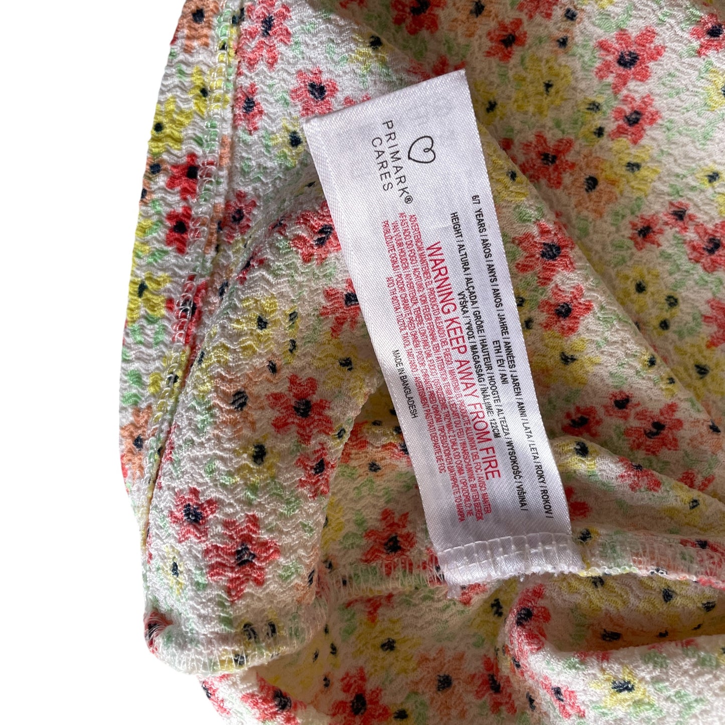 Primark dress 6-7 years multicolour floral