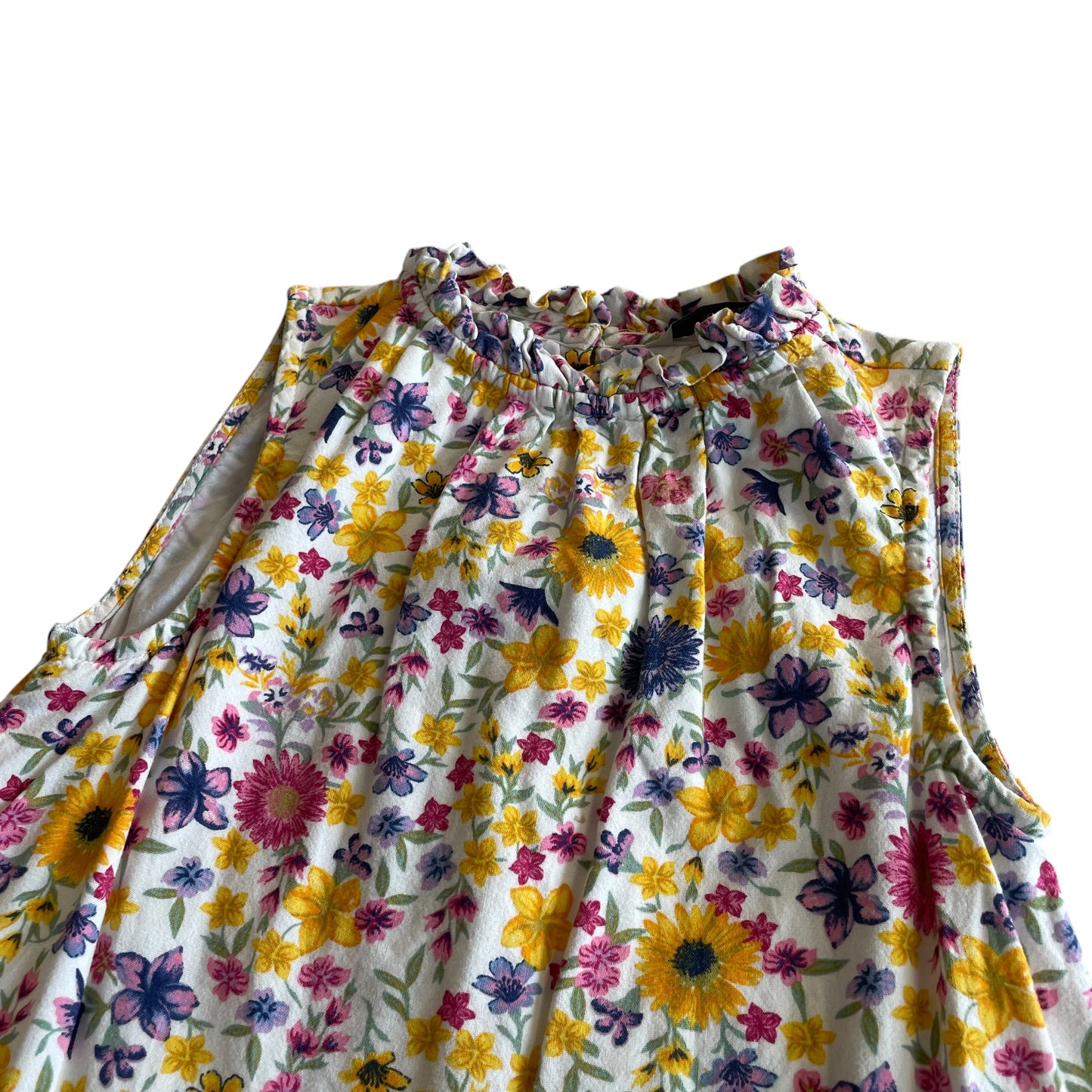 George dress 6-7 years multicolour floral A-line cotton viscose mix