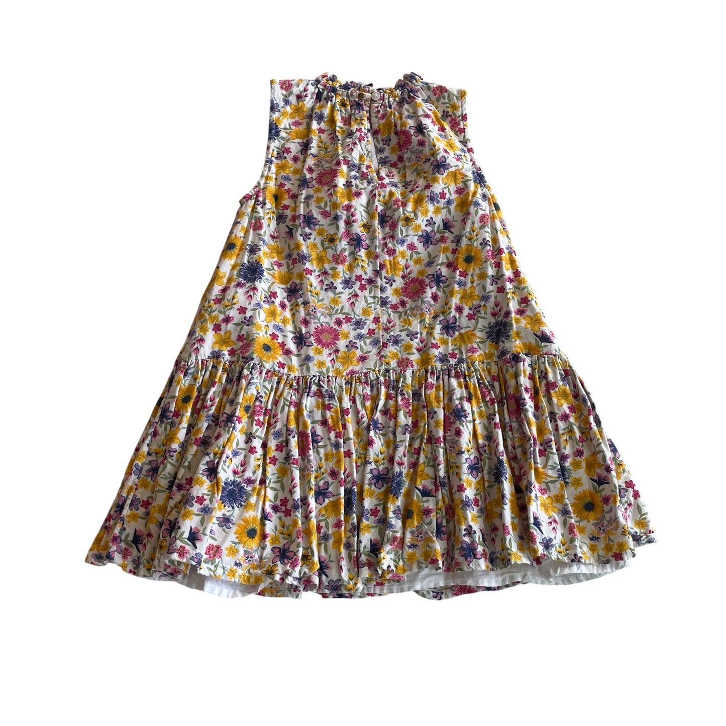George dress 6-7 years multicolour floral A-line cotton viscose mix