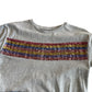 Next dress 6-7 years grey sequin t-shirt with denim style hem