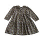 Primark dress 6-7 years black and multicolour floral long sleeve