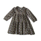 Primark dress 6-7 years black and multicolour floral long sleeve